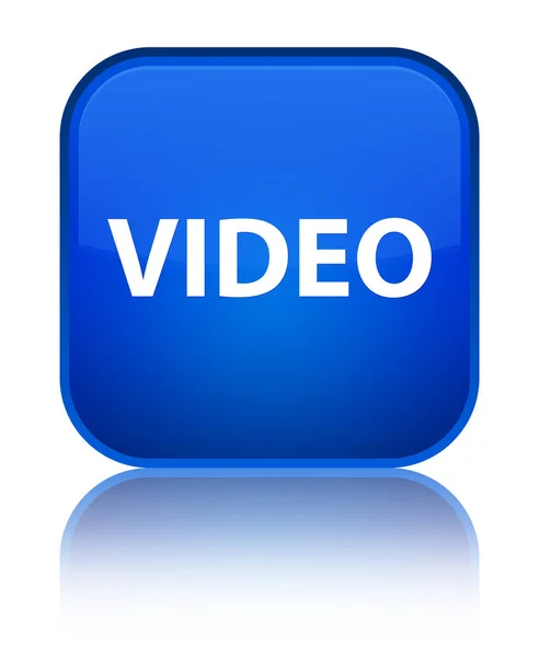 Video especial azul botón cuadrado — Foto de Stock