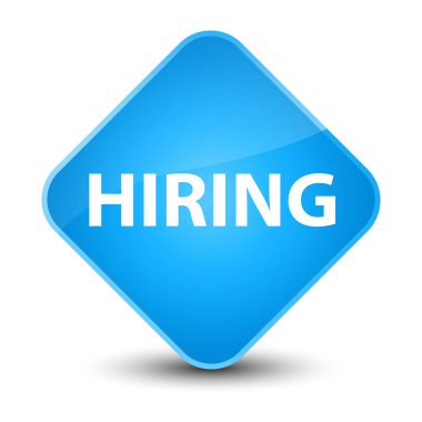 Zarif camgöbeği mavi elmas düğme işe