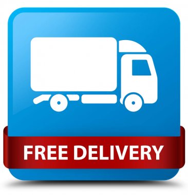 Ücretsiz teslimat camgöbeği mavi kare düğme kırmızı kurdele orta