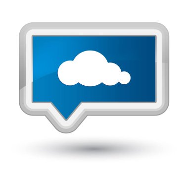 Bulut simgesi baş mavi bayrak düğmesini