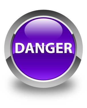 Tehlike parlak mor düğmesi