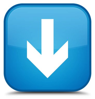 Ok simgesini özel camgöbeği mavi kare düğmesini indir