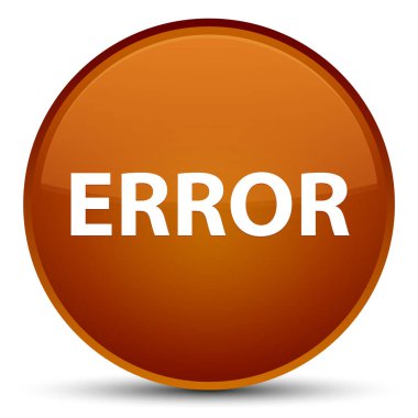 Hata özel kahverengi yuvarlak düğmesi