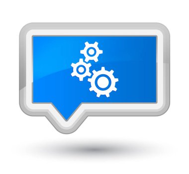 Gears'ı simgesi Başbakan camgöbeği mavi bayrak düğmesini