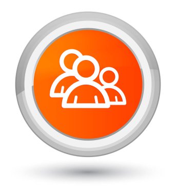 Grup simgesi Başbakan turuncu yuvarlak düğmesine