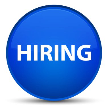 Özel mavi yuvarlak düğme işe