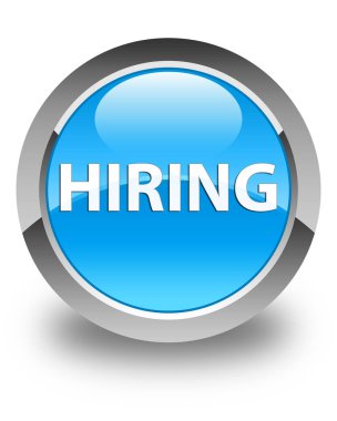 Parlak mavi düğme mavi işe