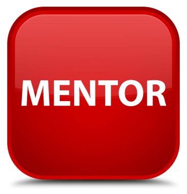 Akıl hocası özel kırmızı kare düğme