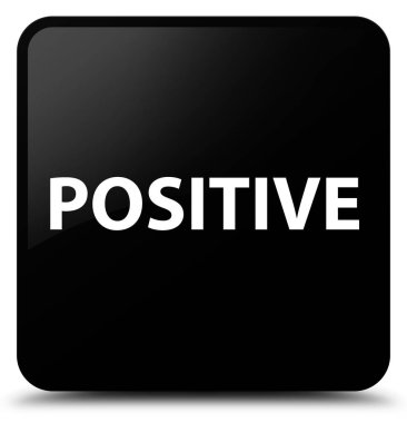 Pozitif siyah kare düğme