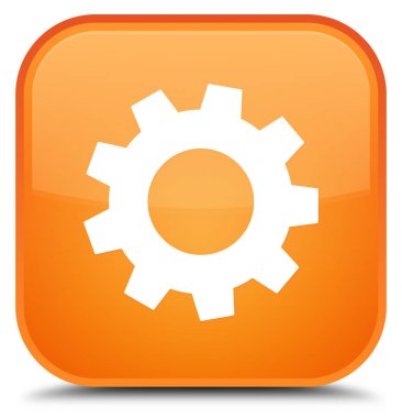 İşlem simgesi özel turuncu kare düğme