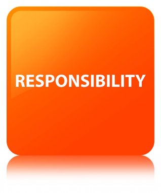 Sorumluluk turuncu kare düğme