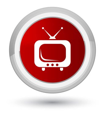 TV simge ilk kırmızı yuvarlak düğmesine