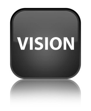 Vizyon özel siyah kare düğme