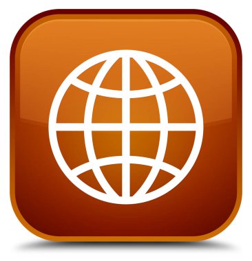 Dünya kutsal kişilerin resmi özel kahverengi kare düğme