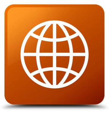 Dünya kutsal kişilerin resmi kahverengi kare düğme