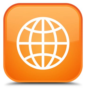 Dünya kutsal kişilerin resmi özel turuncu kare düğme