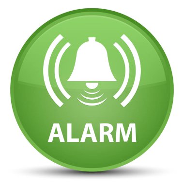 Alarm (zil simgesini) özel yumuşak yeşil yuvarlak düğmesi