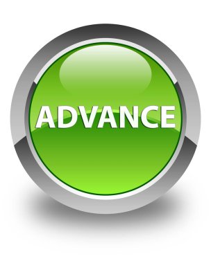 Önceden parlak düğme yeşil