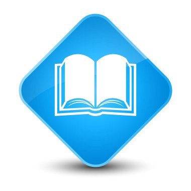 Kitap kutsal kişilerin resmi zarif camgöbeği mavi elmas düğme