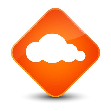 Bulut kutsal kişilerin resmi zarif Turuncu elmas düğme