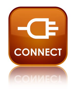 Özel kahverengi kare düğme bağlanmak