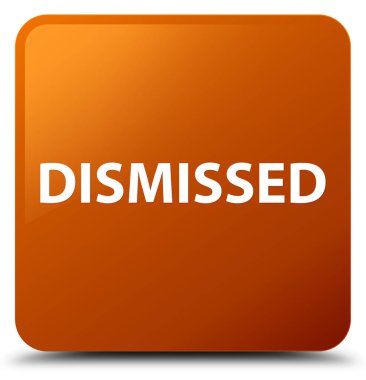 Görevden kahverengi kare düğme