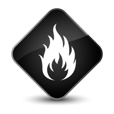 Yangın kutsal kişilerin resmi zarif siyah elmas düğme