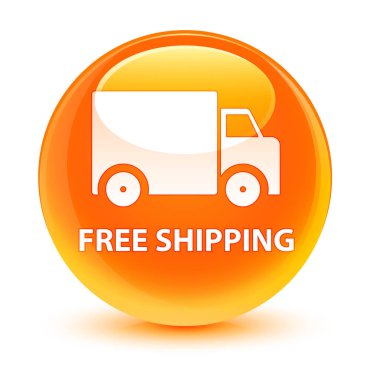 Ücretsiz nakliye camsı turuncu yuvarlak düğmesine