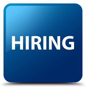 Mavi kare düğme işe