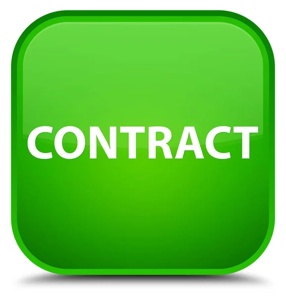 Kontraktets särskilda gröna fyrkantiga knappen — Stockfoto