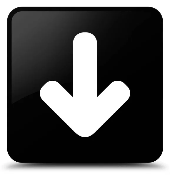 Download arrow icon black square button — Stock Photo, Image