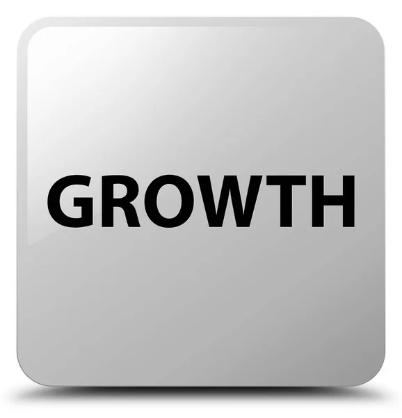 Growth white square button — Stock Photo, Image