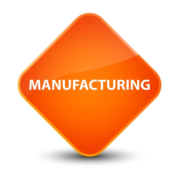 Manufacturing elegant orange diamond button — Stock Photo, Image