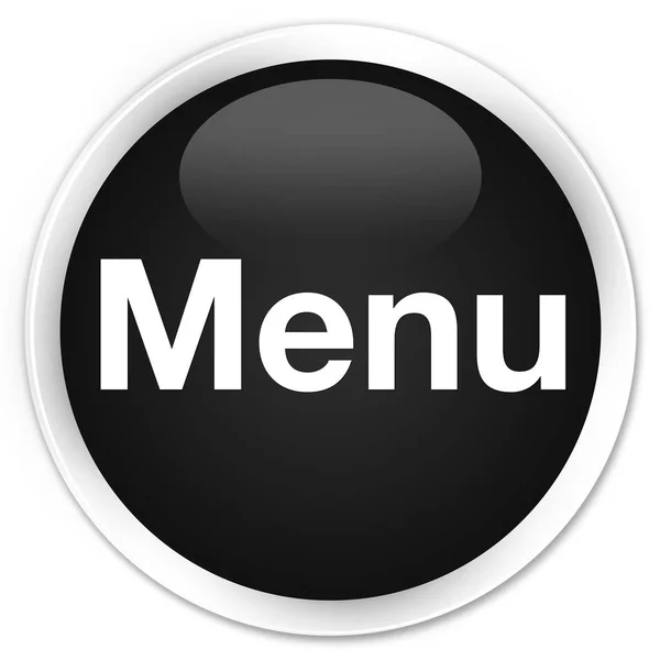 Menu Premium pulsante rotondo nero — Foto Stock