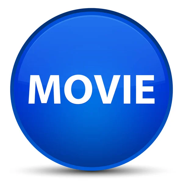 Movie special blue round button — Stock Photo, Image