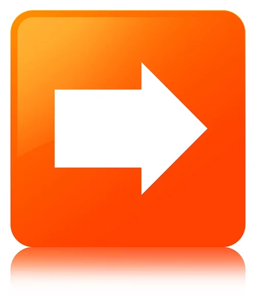 Következő nyíl ikon a narancssárga négyzet gomb — Stock Fotó