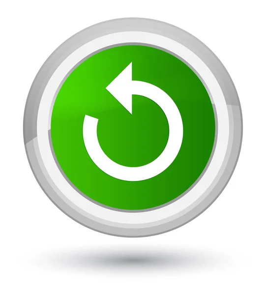 Refresh arrow icon prime green round button — Stock Photo, Image