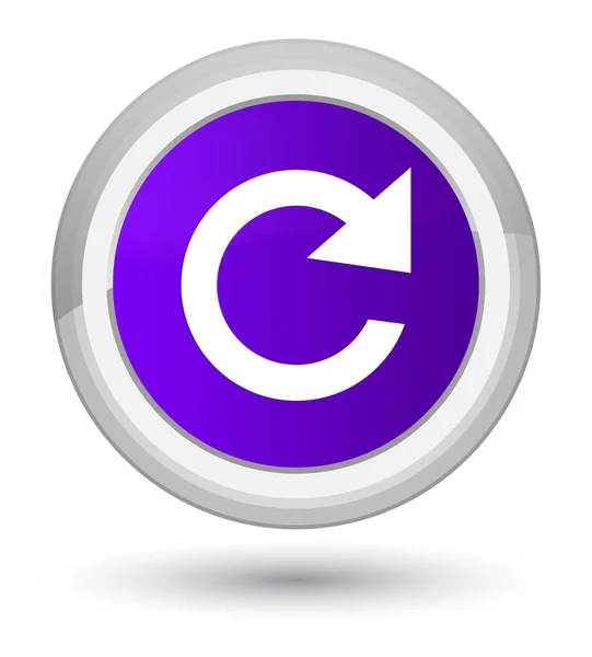 Responder girar icono primer botón redondo púrpura — Foto de Stock