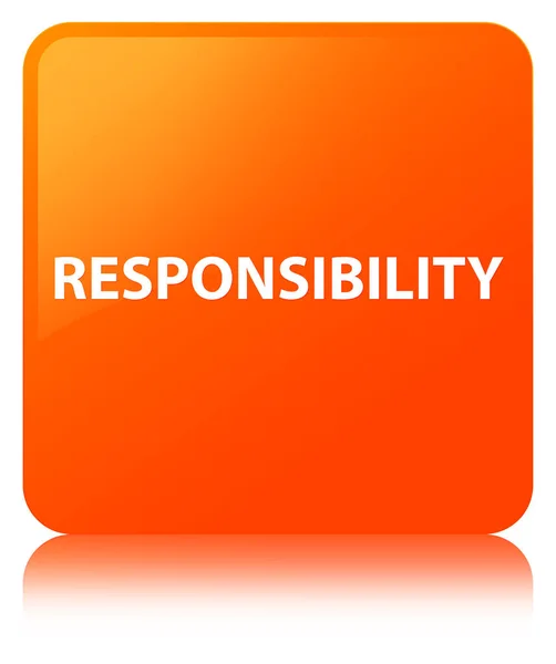 Оранжевая кнопка ответственности — стоковое фото