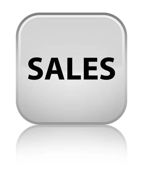 Sales special white square button — Stock Photo, Image