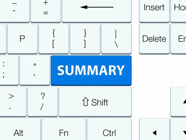 Resumen botón teclado azul —  Fotos de Stock