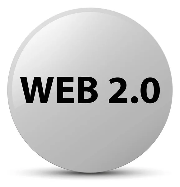 Web 2.0 botón redondo blanco —  Fotos de Stock