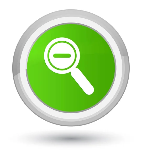 Zoom out icon prime soft green round button — Stock Photo, Image