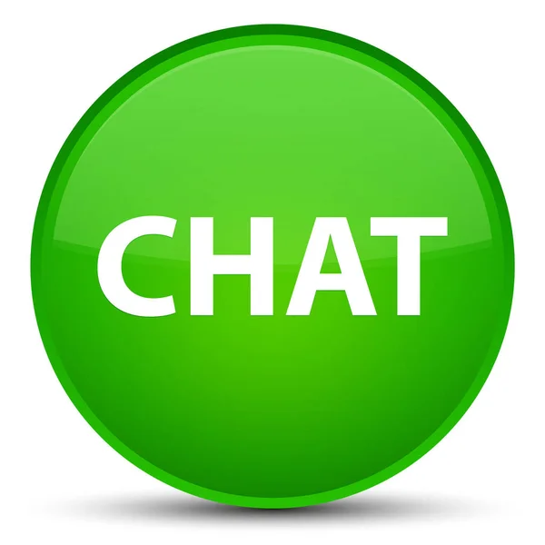 Chat speciale pulsante rotondo verde — Foto Stock