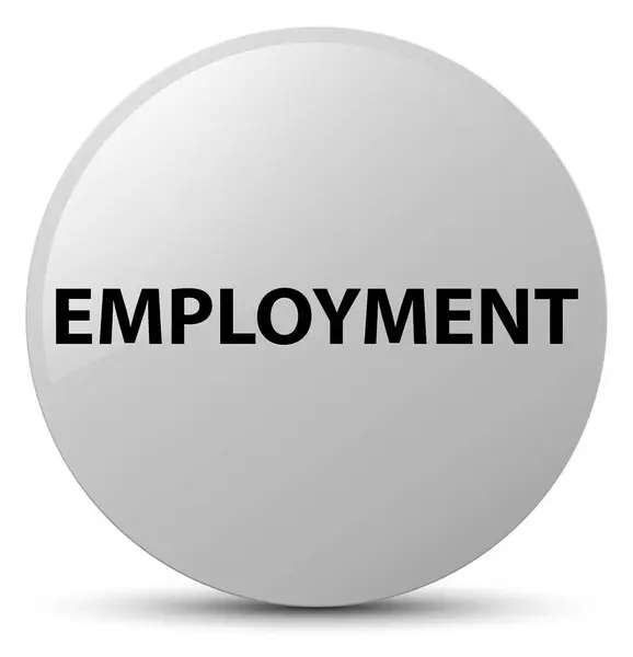 Sysselsättning vita runda knappen — Stockfoto