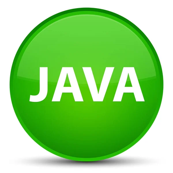 Java special green round button — Stock Photo, Image