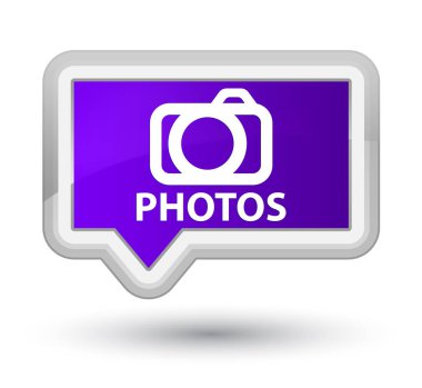 Fotoğraflar (kamera simgesi) asal mor banner buton