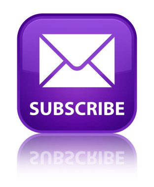 (E-posta simgesi) özel mor kare düğmesini abone