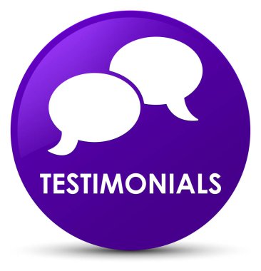 Referansları (sohbet simgesi) mor düğme yuvarlak