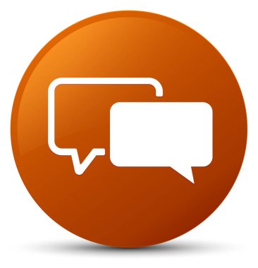 Referansları simgesi kahverengi yuvarlak düğmesi